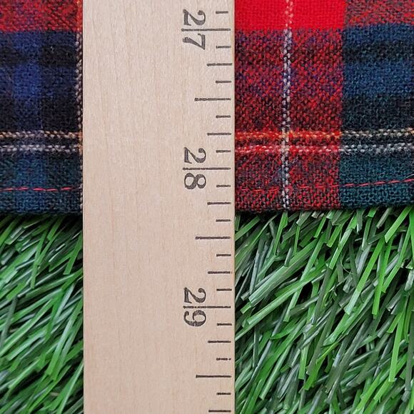 Vintage Pendleton Flannel Plaid Button Shirt Large 22x28 Wool - Picture 11 of 11